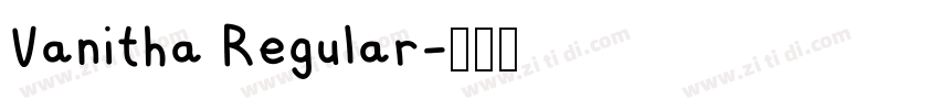 Vanitha Regular字体转换